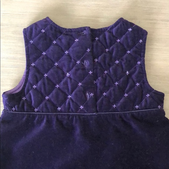 RING AROUND THE ROSIE VELVET PURPLE DRESS AND HAT - Picture 3 of 6